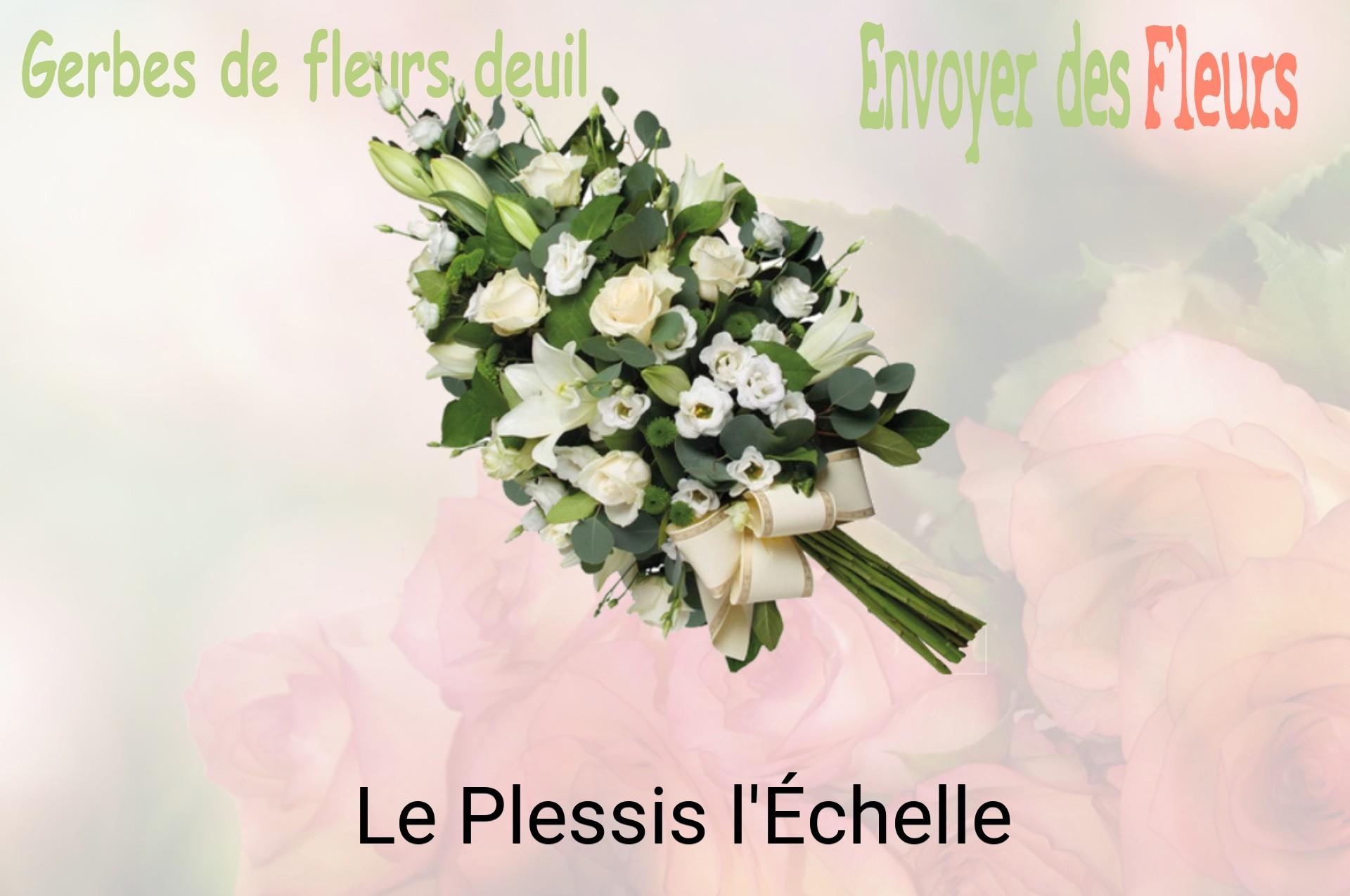 Gerbe de fleurs de deuil livrée à Le Plessis-l'Échelle